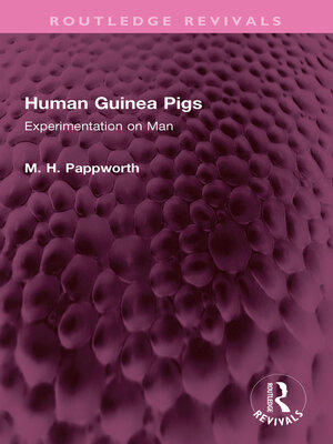 cover image of Human Guinea Pigs